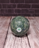 handcarved green gemstone sphere