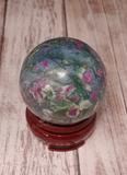 Ruby Zoisite Sphere from India Gypsy Gems & Jewelry Naturally Unique GGandJ.com