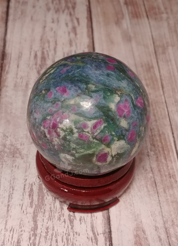 Ruby Zoisite Sphere from India Gypsy Gems & Jewelry Naturally Unique GGandJ.com