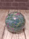 Ruby Kyanite Fuchsite Red Green Blue Gemstone Mineral Crystal Sphere from india Gypsy Gems & Jewelry GGandJ.com Naturally Unique