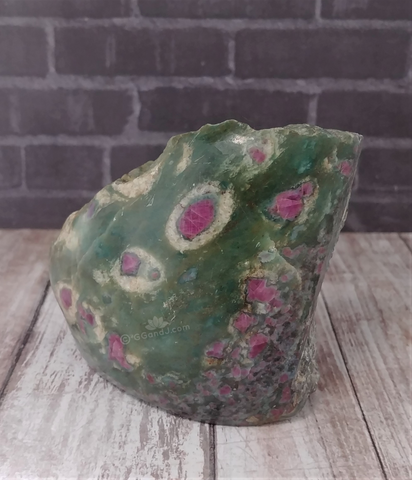 Natural Ruby Zoisite Gemstone slab on GGandJ.com Gypsy Gems & Jewelry