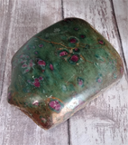 Natural Ruby Zoisite Gemstone slab on GGandJ.com Gypsy Gems & Jewelry
