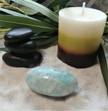 Spa Towel massage Oil gemstone wand Relax Therapeutic Luxury Flower Healing Candle Amazonite Gallet
