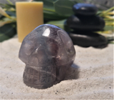 Spa Luxury Relax Reiki Energy Healing Meditation Natural Gemstone Mineral Gypsy Gems & Jewelry GGandJ.com Fluorite Skull