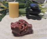 Soapstone Carved Frog with baby from India on GGandJ.com Gypsy Gems & Jewelry Naturally Unique