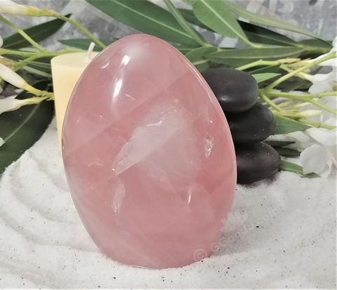 Spa Reiki massage gemstone therapy Relax Therapeutic Luxury Flower Healing Candle Rose Quartz Tower Free form