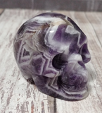 Natural Purple Amethyst Crystal Skull from Brazil GGandJ.com Gypsy Gems & Jewelry Naturally Unique