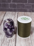 Gemstone Skull with thread spool size reference