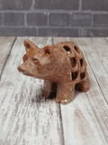 Soapstone Carved Bear with baby from India on GGandJ.com Gypsy Gems & Jewelry Naturally Unique