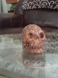 Home Decor Gemstone Mineral Naturally Unique Jasper Skull in Living Room on GGandJ.com