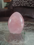 Home Decor Gemstone Mineral Naturally Unique Rose Quartz Tower in Living Room on GGandJ.com