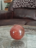 Home Decor Gemstone Mineral Naturally Unique Jasper Sphere in Living Room on GGandJ.com