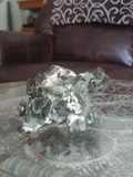 Home Decor Gemstone Mineral Naturally Unique Rough Prehnite with Epidote in Living Room on GGandJ.com