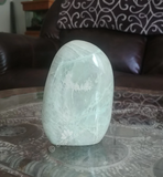 Home Decor Gemstone Mineral Naturally Unique Garnierite Tower in Living Room on GGandJ.com