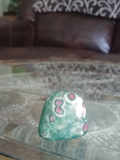 Home Decor Gemstone Mineral Naturally Unique Ruby Zoisite Tumbled Nugget in Living Room on GGandJ.com
