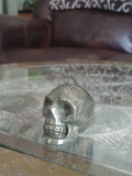 Home Decor Gemstone Mineral Naturally Unique Pyrite Gemstone Skull in Living Room on GGandJ.com