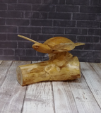 Wood Sea turtle on wave from Indonesia Gypsy Gems & Jewelry