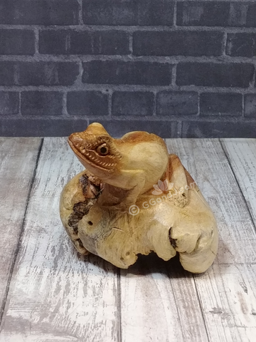 Handcarved wood frog toad amphibian Indonesian Bali Art Gypsy Gems & Jewelry GGandJ.com