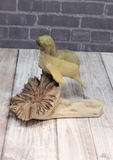 Handcarved Wood Seal on wave mushroom parasite wood art carving Indonesian Gypsy Gems & Jewelry Naturally Unique
