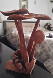 Gypsy Gems & Jewelry Indonesian wood mushroom interior decor home decor mushroom statue siamese cat bedroom decor