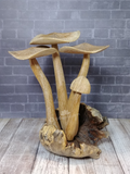 Wood Mushroom Statue from Indonesia Gypsy Gems & Jewelry