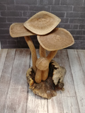 Wood Mushroom Statue from Indonesia Gypsy Gems & Jewelry