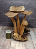 Mushroom Statue from Indonesia on GGandJ.com Gypsy Gems & Jewelry Naturally Unique with thread spool size reference
