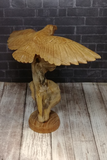 Natural Wood Owl on stand Gypsy Gems & Jewelry Naturally Unique