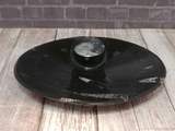 fossil oval plate from Morocco ammonite