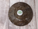 backside of small round plate