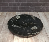 Ammonite fossil ying yang plate on ggandj.com gypsy gems & jewelry
