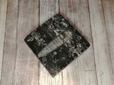 Black White Squid Nautilus Fossil Keepsake Jewelry Box Gift