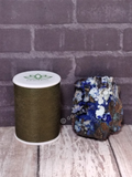 Azurite with Copper thread spool size reference