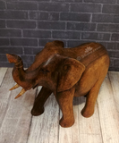 Hand carved wood elephant on Gypsy Gems & Jewelry GGandJ.com wood