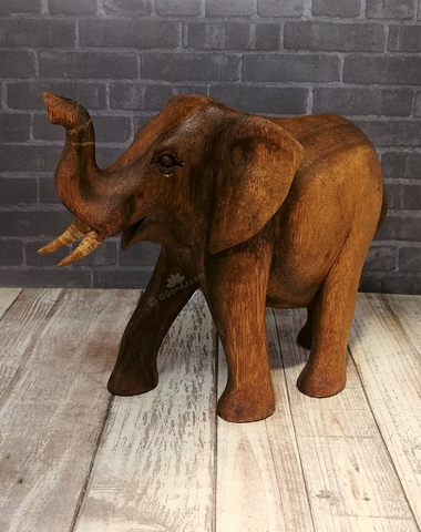 Indonesian Wood art Elephant gypsy gems & jewelry naturally unique