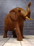 Hand carved wood elephant on Gypsy Gems & Jewelry GGandJ.com wood