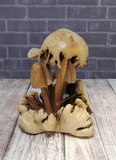 Wood Mushroom Statue from Indonesia Gypsy Gems & Jewelry