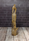 Side View of wood crane