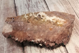 backside of dolomite gemstone pink baryte