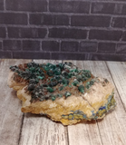 Baryte with Azurite and Malachite Epidote with Quartz rough gemstone mineral