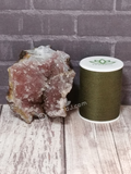 Amethyst crystal with size reference