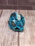 blue and white gemstone mineral from Africa