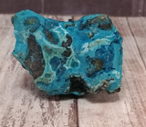 blue and black banded mineral rough gemstone