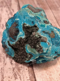 Underside of Chrysocolla mineral