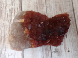 Red butterfly shaped rock