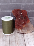Hematite quartz with thread spool size reference