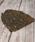 Green and Orange gemstone mineral Epidote from Morocco