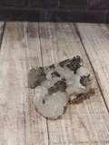 white and silver combination mineral