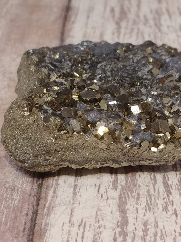 Pyrite on Galena