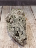 Underside of Epidote on Clear Quartz